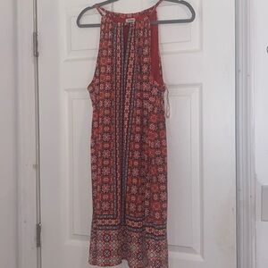 Max Studio Halter Dress with Key Hole Neck